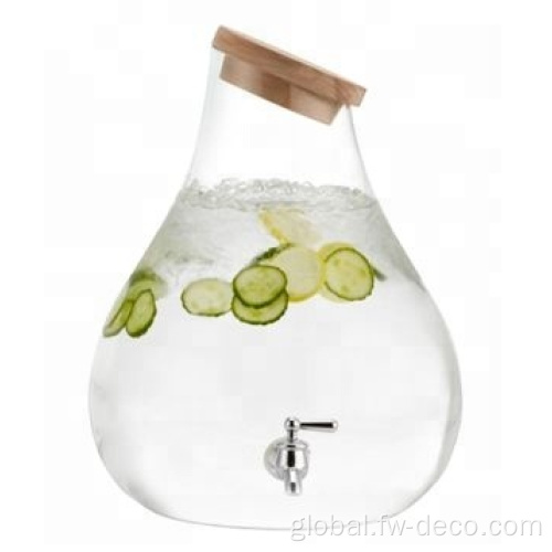 Glass Dispenser glass drink water beverage dispenser with tap Supplier